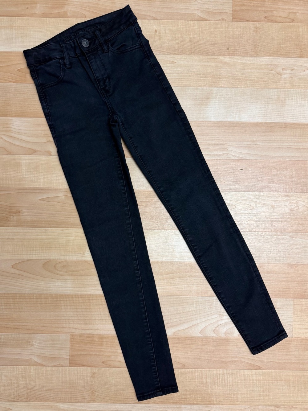 American Eagle Next Level Stretch Skinny Jeans Black Size 00